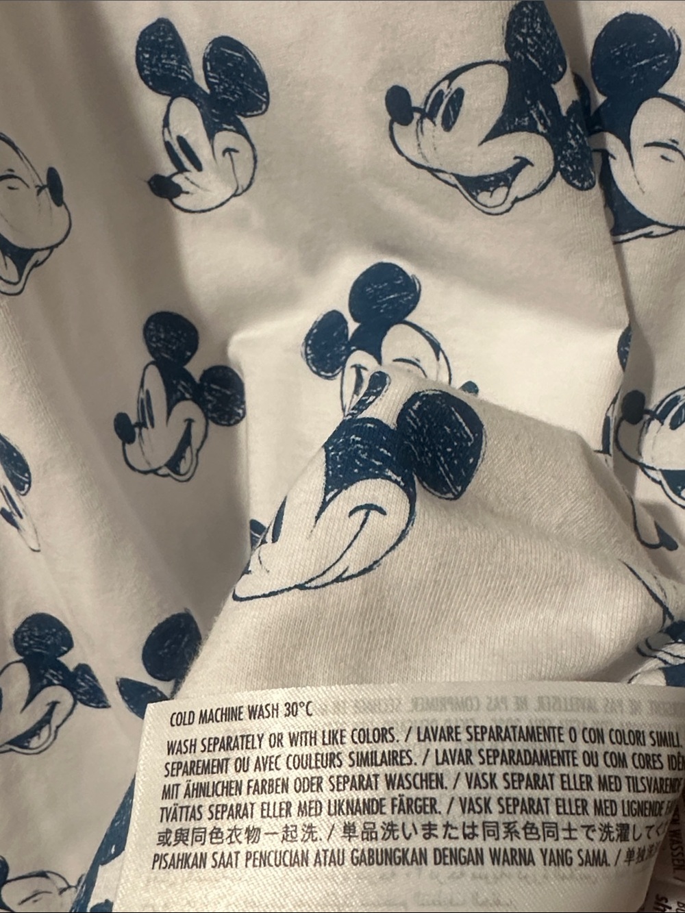 DISNEY Mickey Mouse Raglan Tee XL - Picture 7 of 7